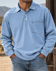 MIVANITY Vintage Forge Henley Shirt Rugged Heritage Style With Everyday Comfort