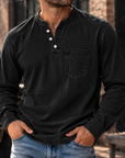 MIVANITY Vintage Forge Henley Shirt Rugged Style Meets Everyday Comfort