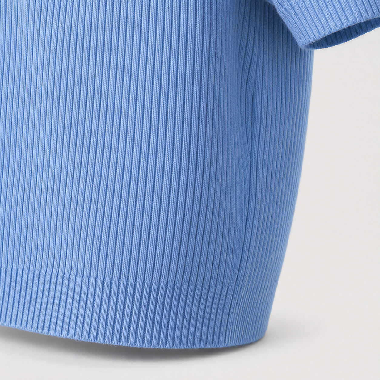 Men’s Ribbed Knit Short Sleeve Shirt