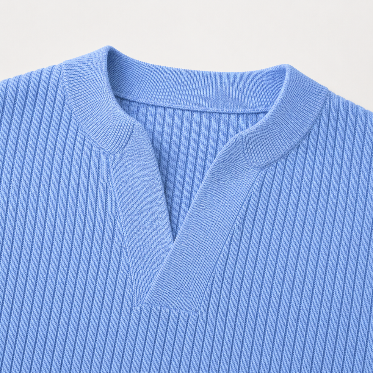 Men’s Ribbed Knit Short Sleeve Shirt