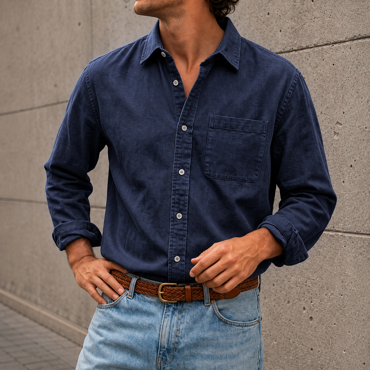 Mivanity Men's Classic Fit Comfort Shirt