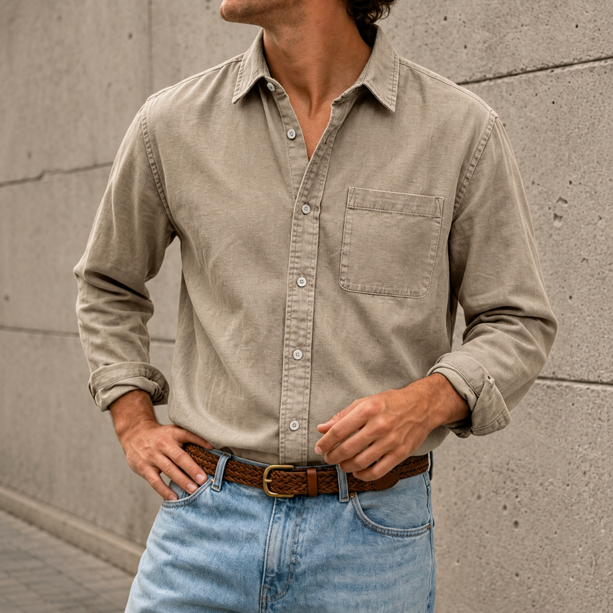 Mivanity Men's Classic Fit Comfort Shirt