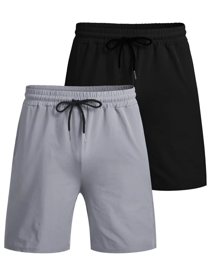 Mivanity 2-Pack Quick Dry Gym Shorts