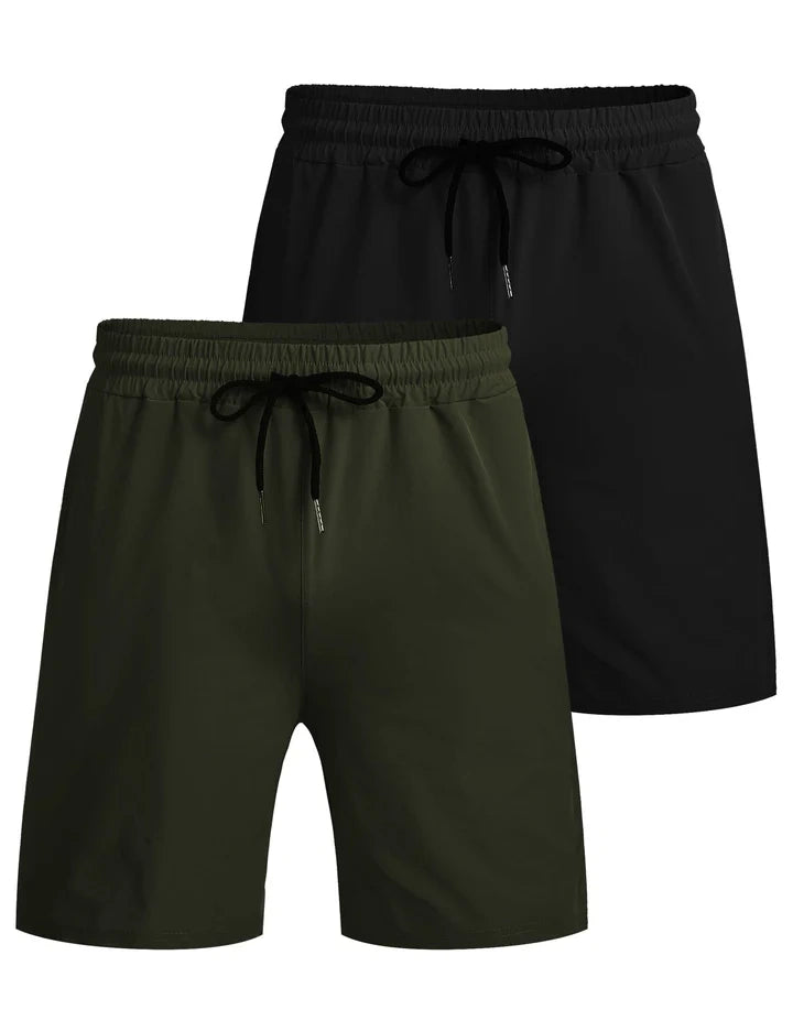 Mivanity 2-Pack Quick Dry Gym Shorts