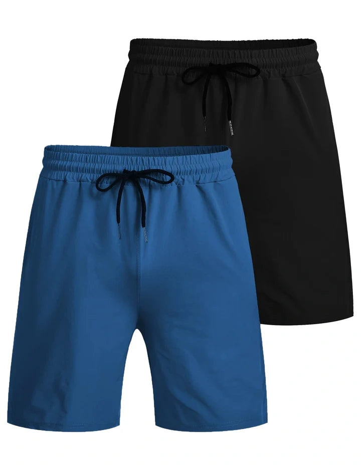 Mivanity 2-Pack Quick Dry Gym Shorts