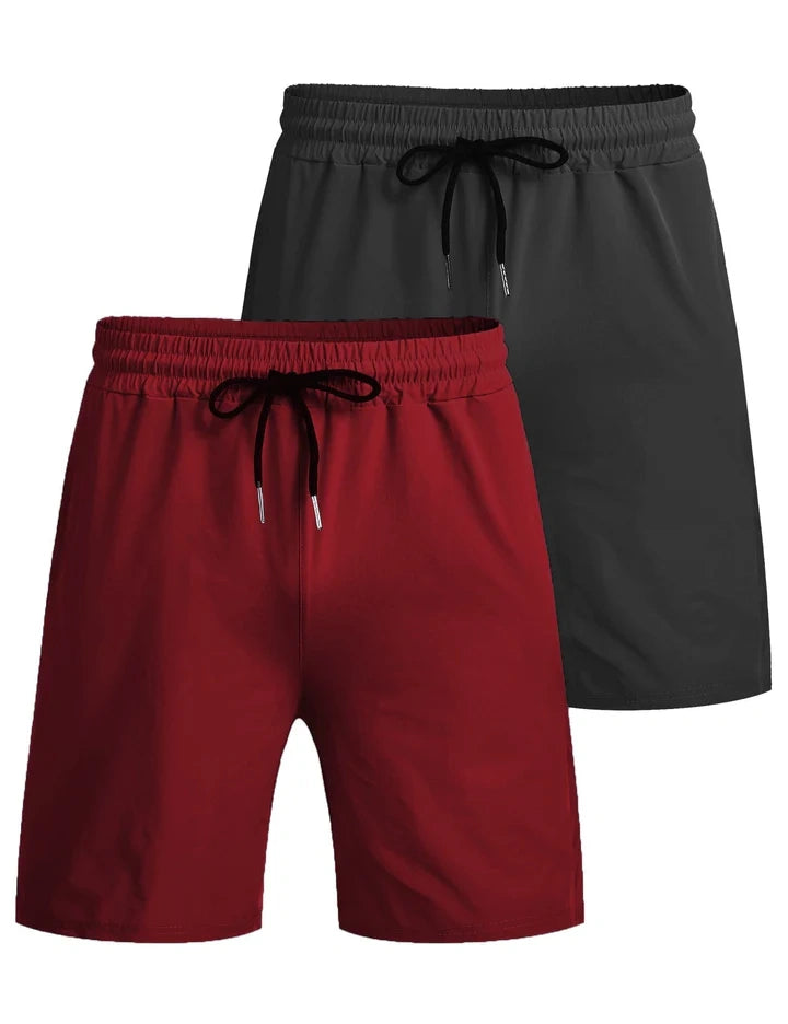 Mivanity 2-Pack Quick Dry Gym Shorts