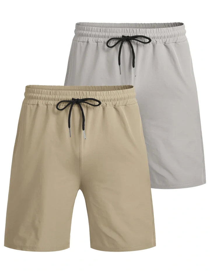 Mivanity 2-Pack Quick Dry Gym Shorts