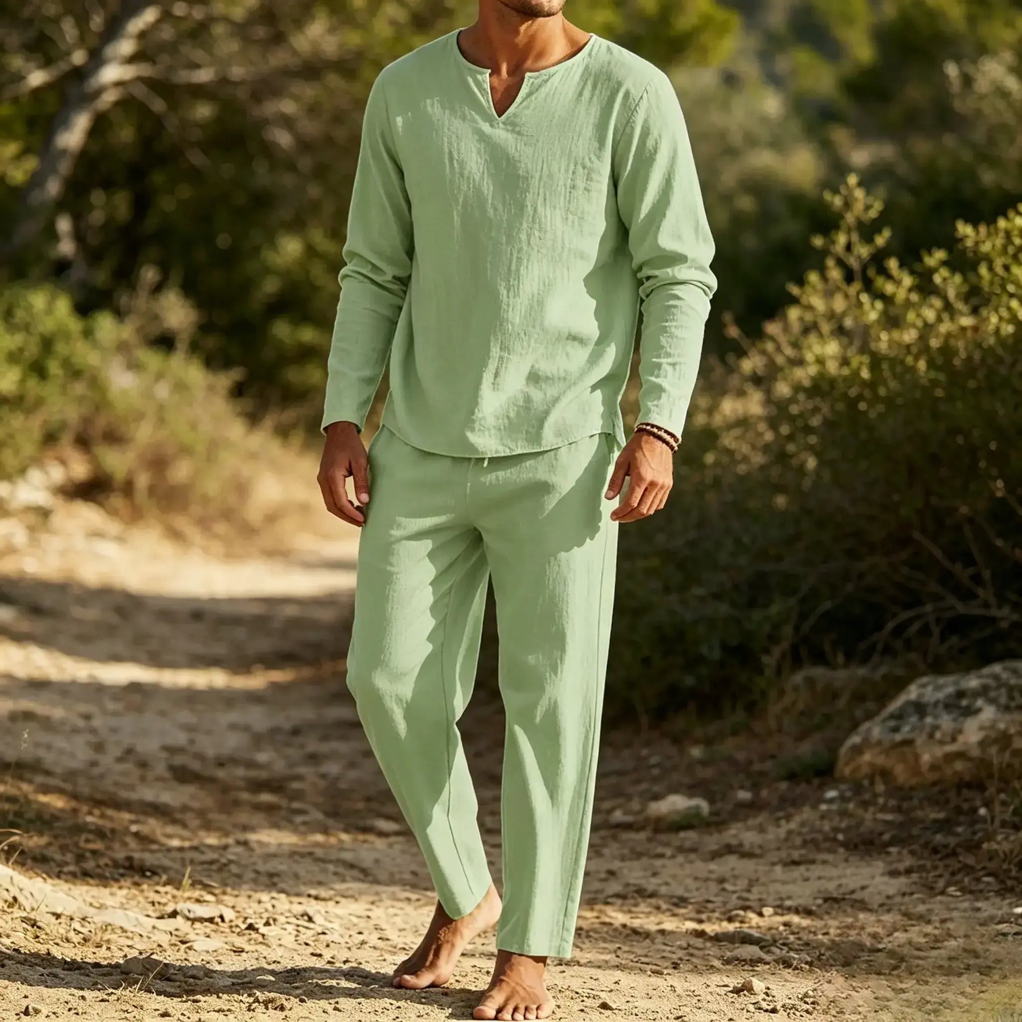 Mivanity 2 Pieces Cotton Style Yoga Outfits