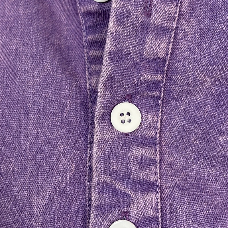 Mivanity Acid Wash Cotton Polo Shirts
