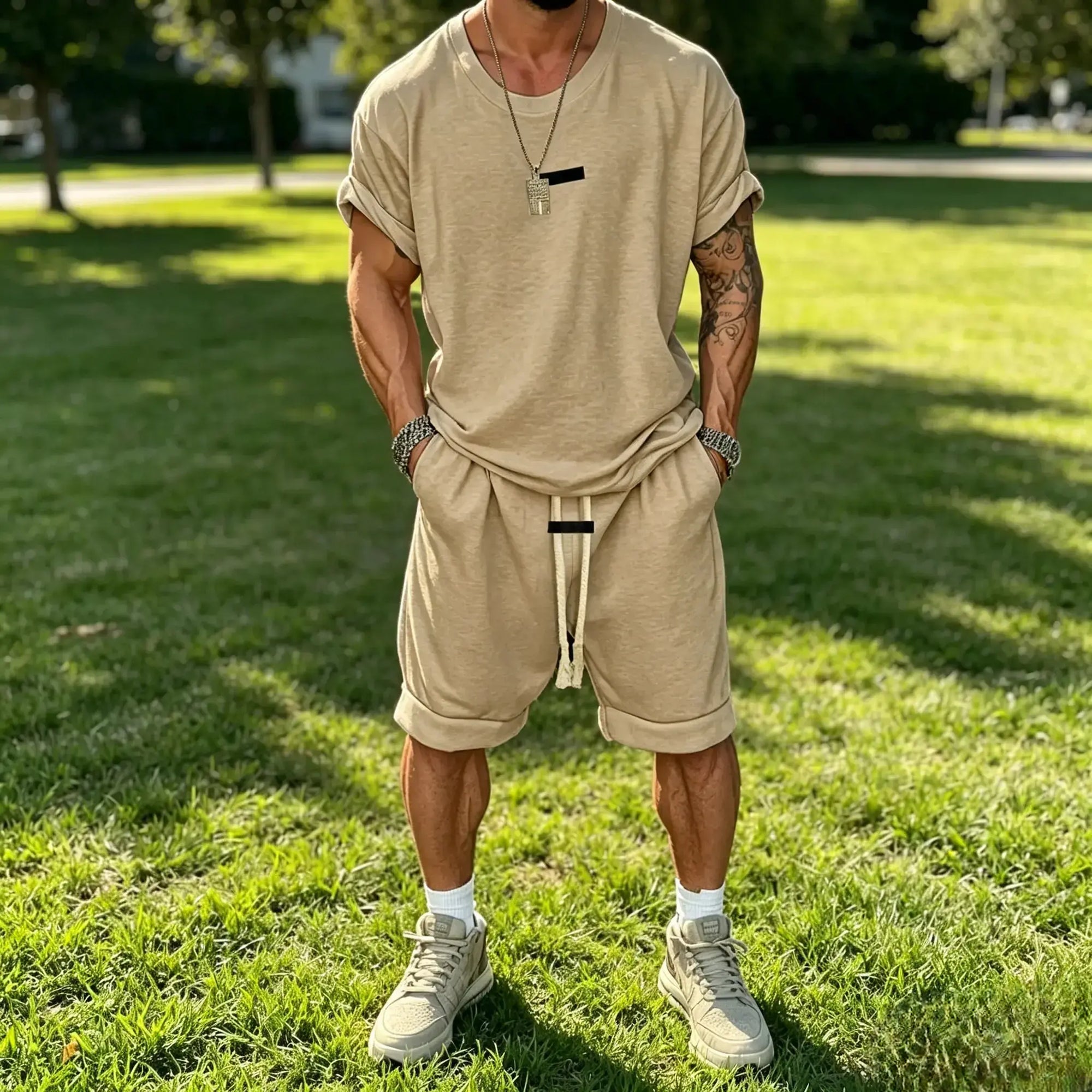 Mivanity Athleisure Fusion T-Shirt Shorts Sets