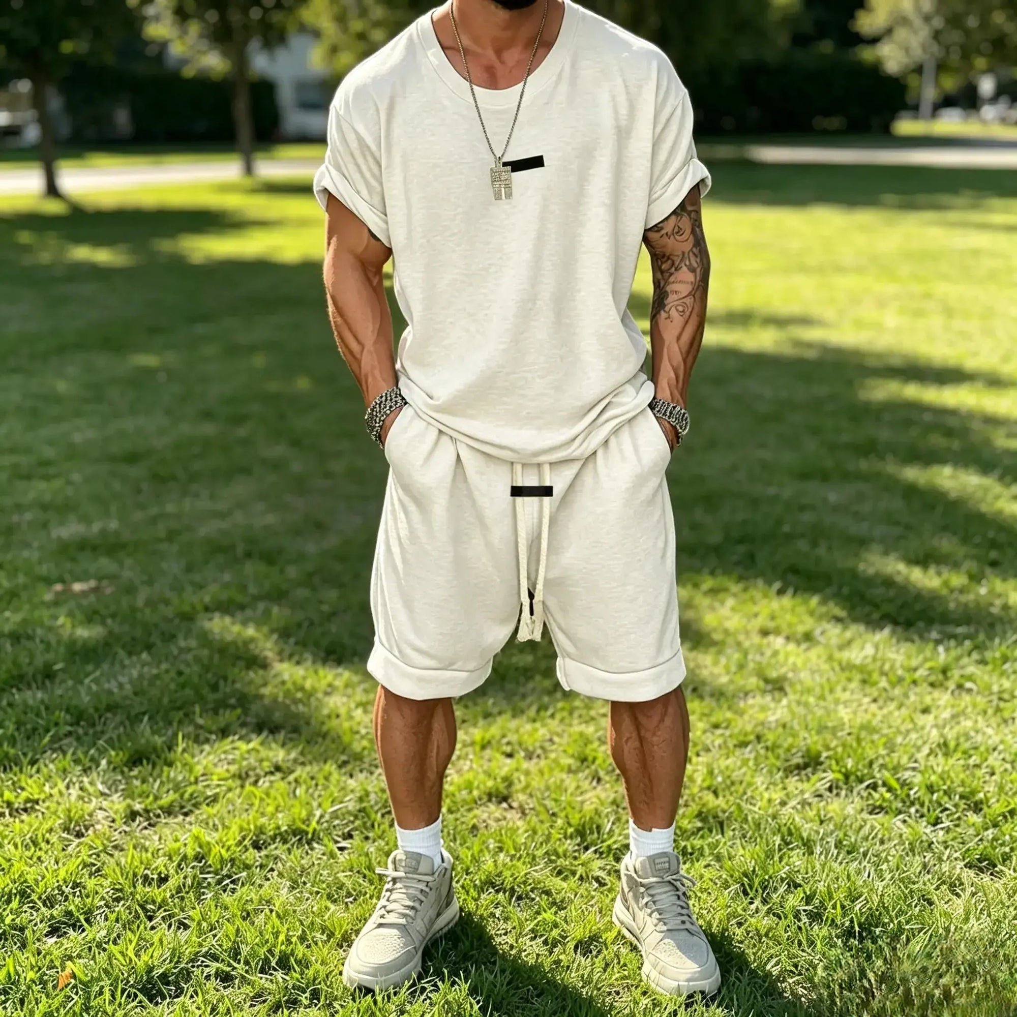 Mivanity Athleisure Fusion T-Shirt Shorts Sets