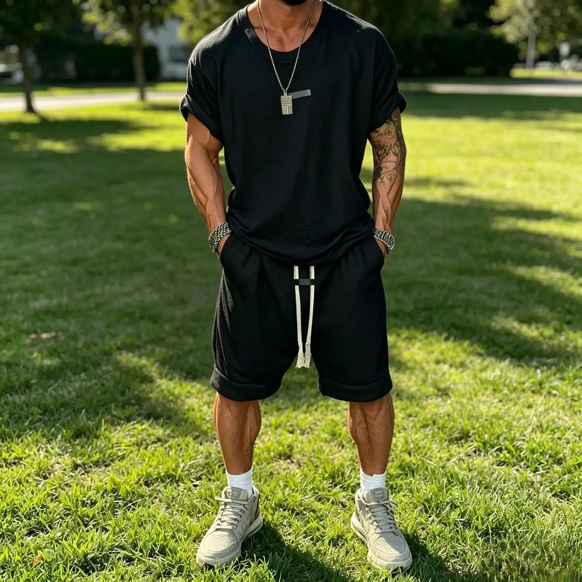 Mivanity Athleisure Fusion T-Shirt Shorts Sets