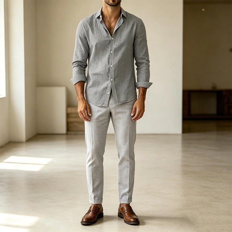 Mivanity Basic Casual Cotton Shirts