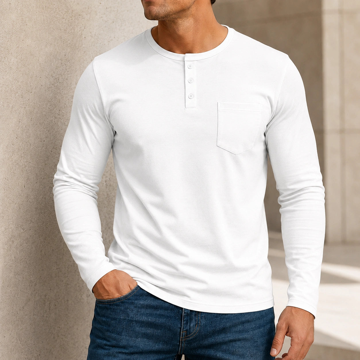 Mivanity Basic Pullover Long Sleeve T-Shirts