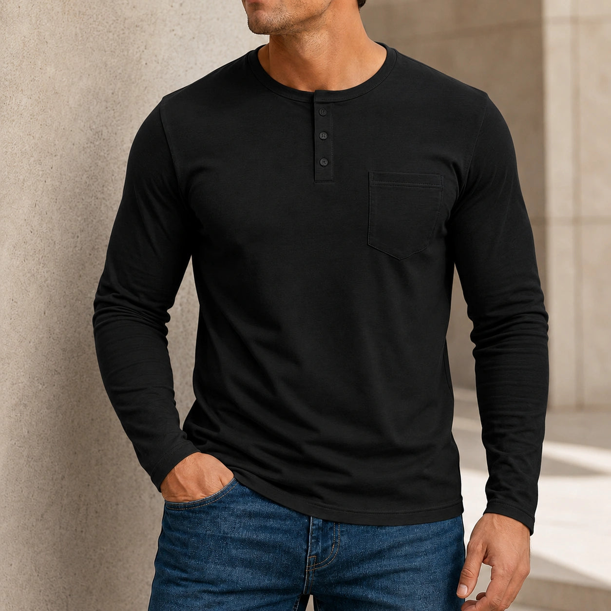 Mivanity Basic Pullover Long Sleeve T-Shirts