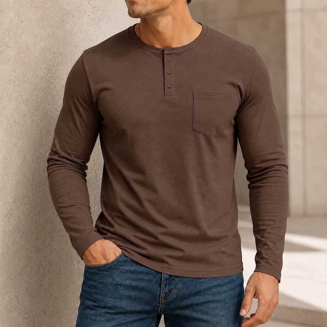 Mivanity Basic Pullover Long Sleeve T-Shirts