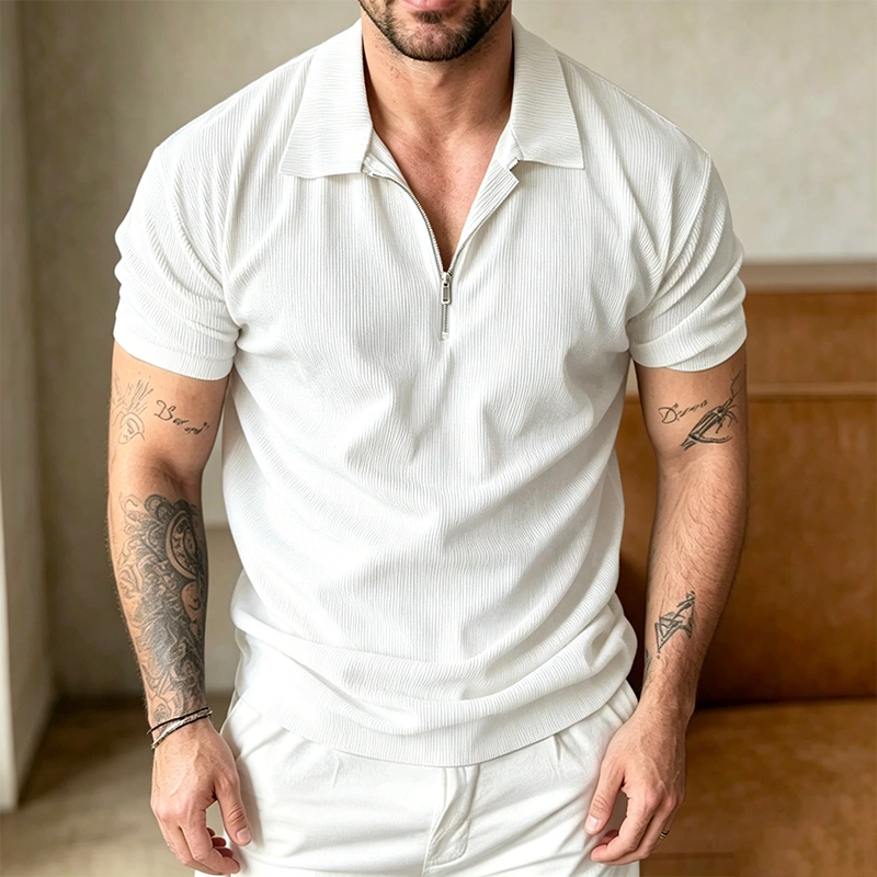 Mivanity Beathable Corduroy Polo Shirts