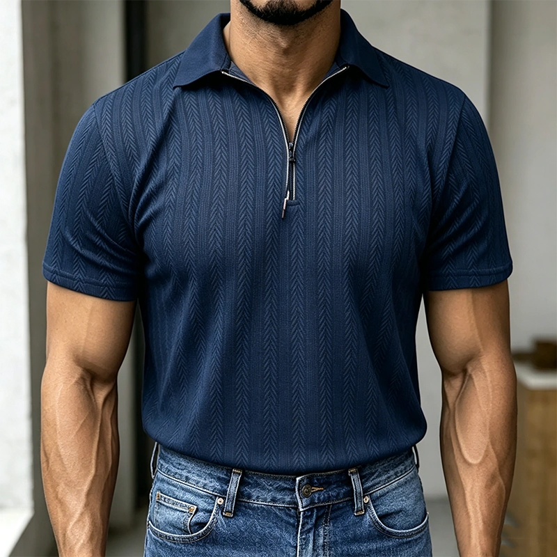 Mivanity Breathable Summer Knit Polo Shirts