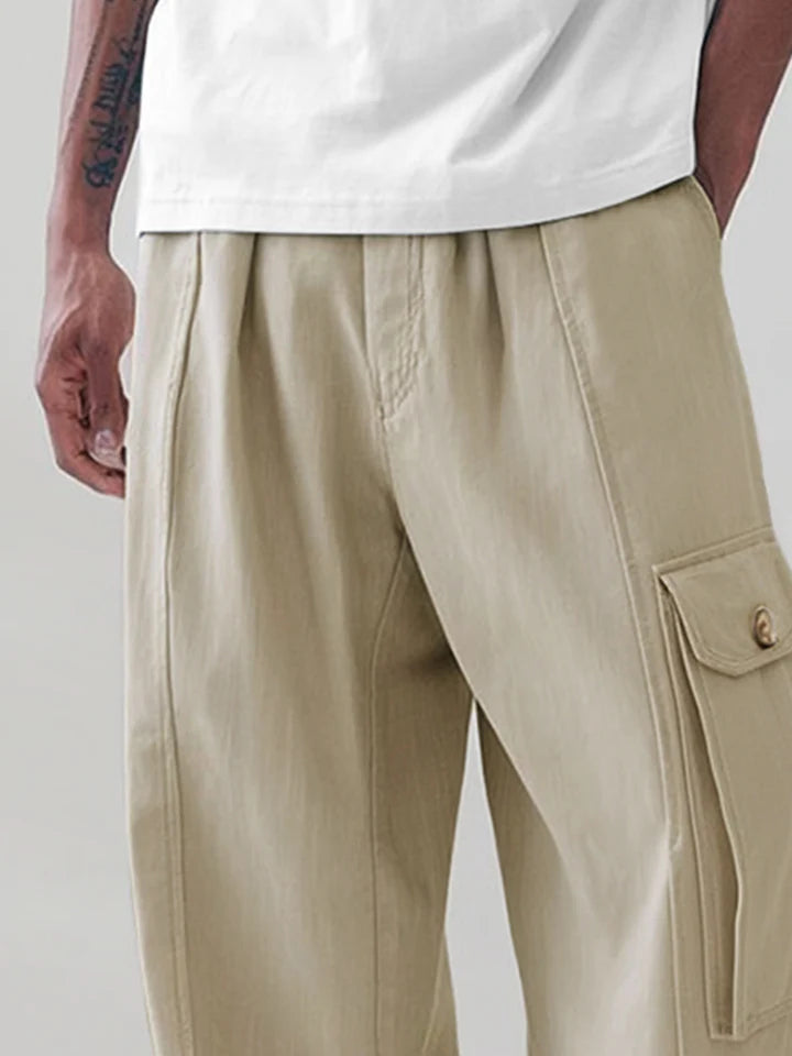 Mivanity Cargo Loose Fit Cotton Pants