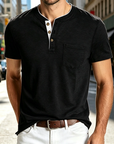 Mivanity Casual Basic Henley Shirts