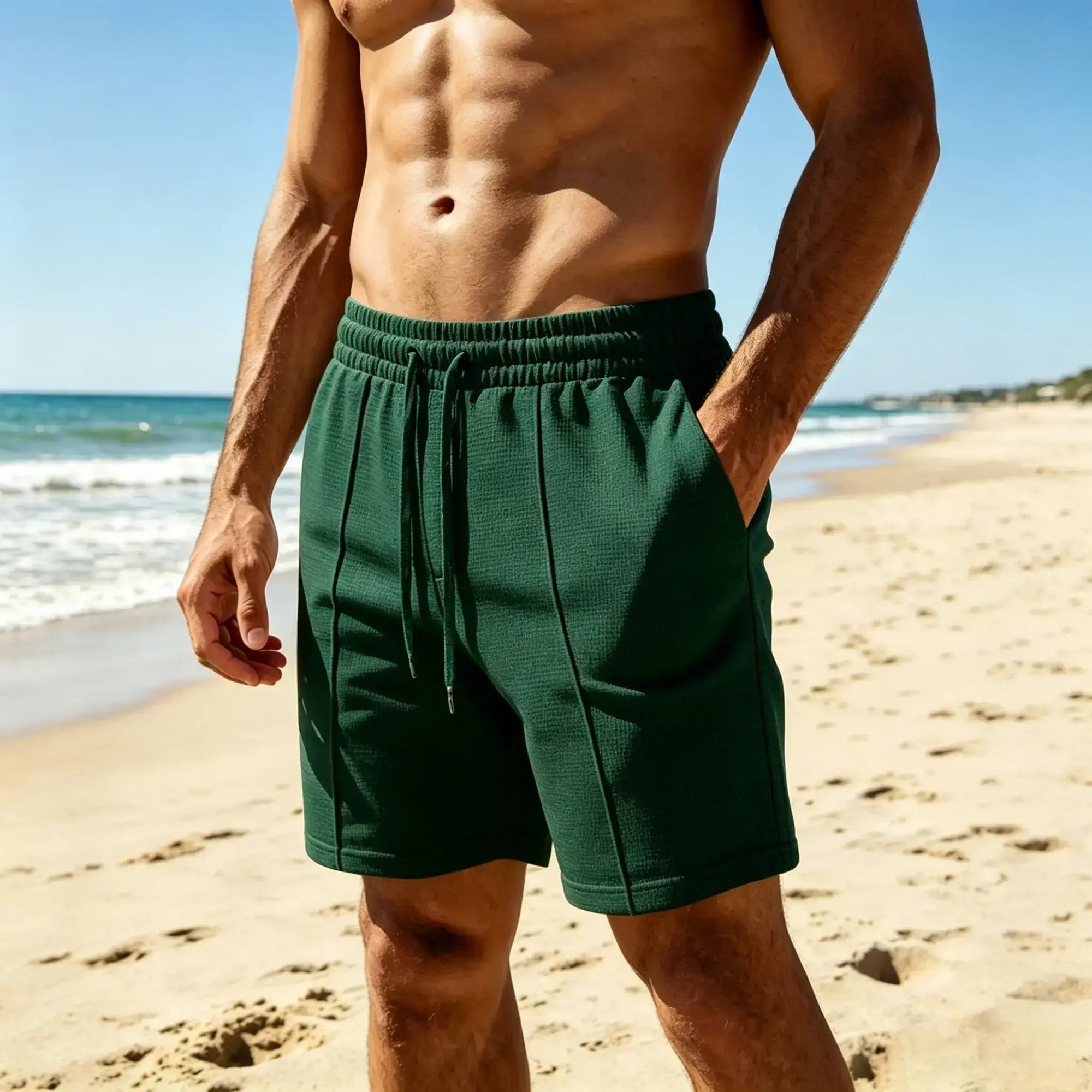Mivanity Casual Comfort Waffle Shorts