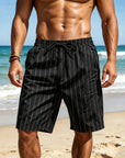 Mivanity Casual Cotton Stripe Shorts