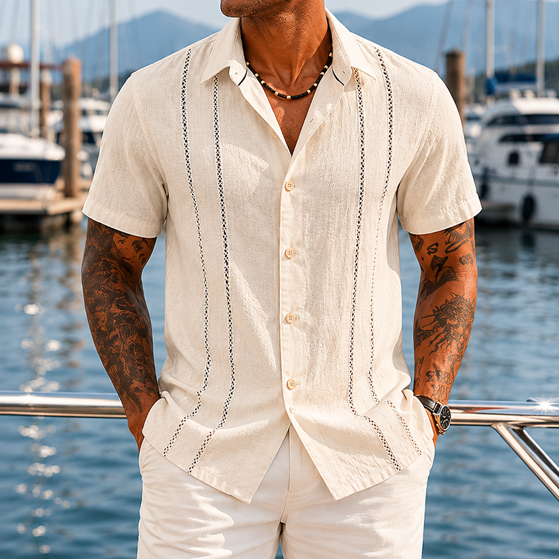 Mivanity Casual Cuban Guayabera Shirt