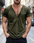 Mivanity Casual Essential Henley Shirt