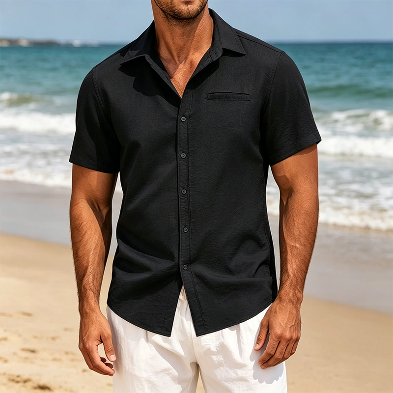 Mivanity Casual Linen Button Down Shirts
