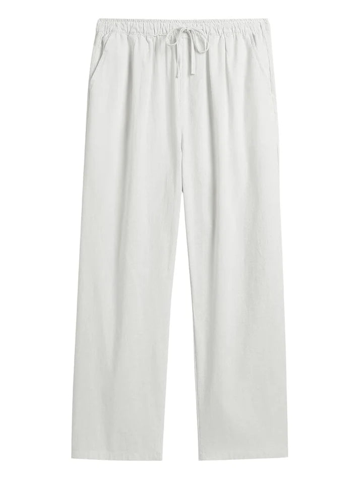 Mivanity Casual Loose Fit Cotton Linen Straight Pants