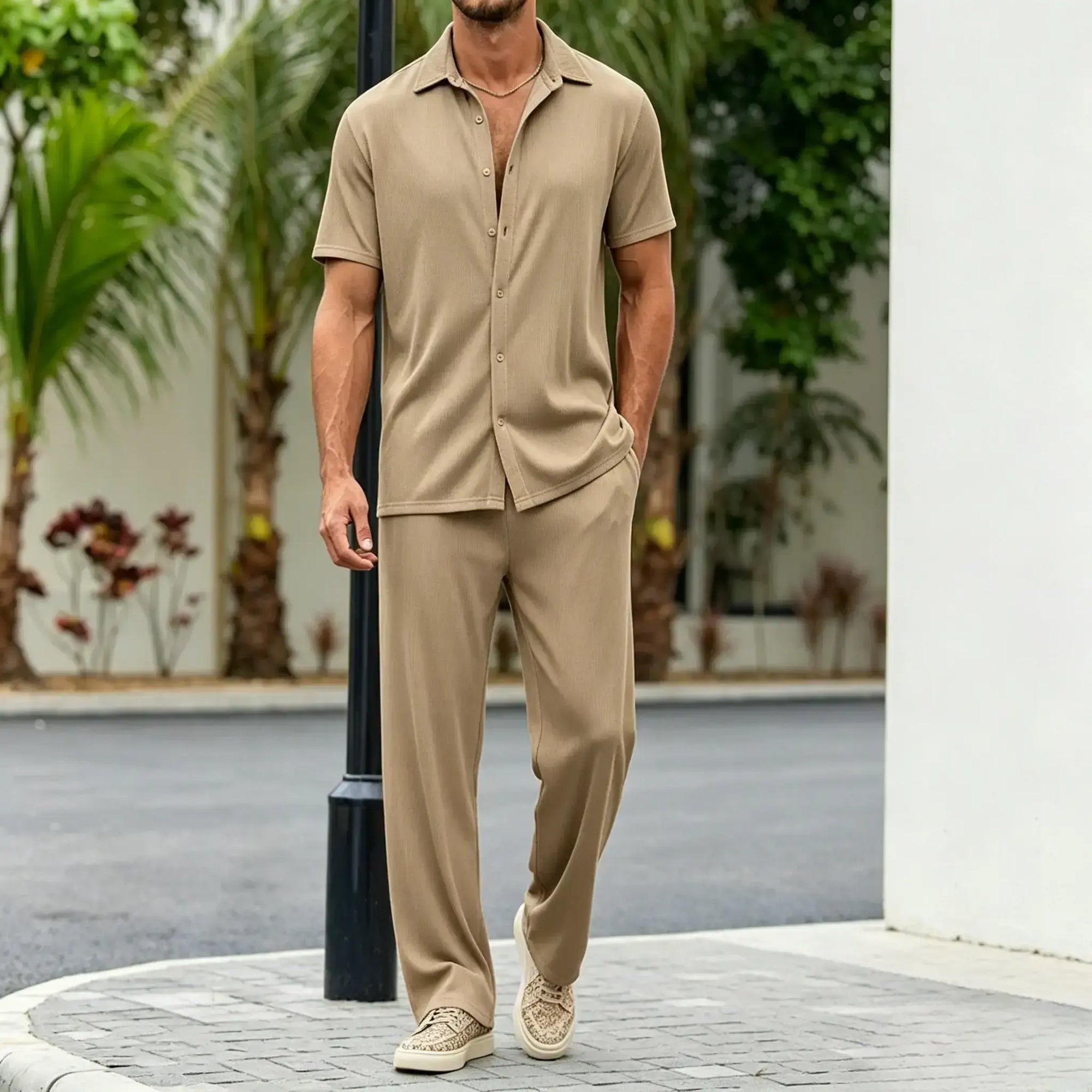 Mivanity Casual Loose Fit Shirt Sets