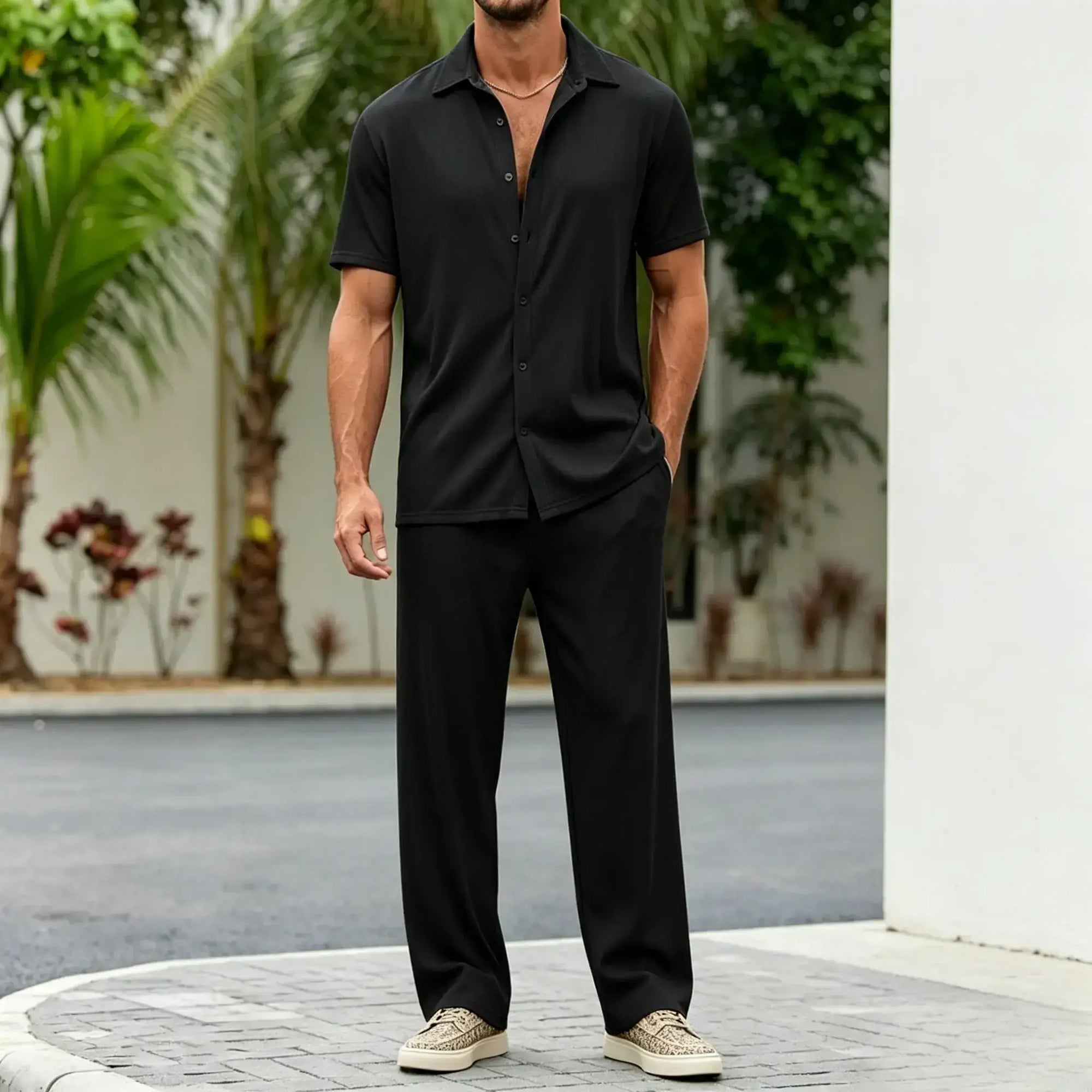 Mivanity Casual Loose Fit Shirt Sets