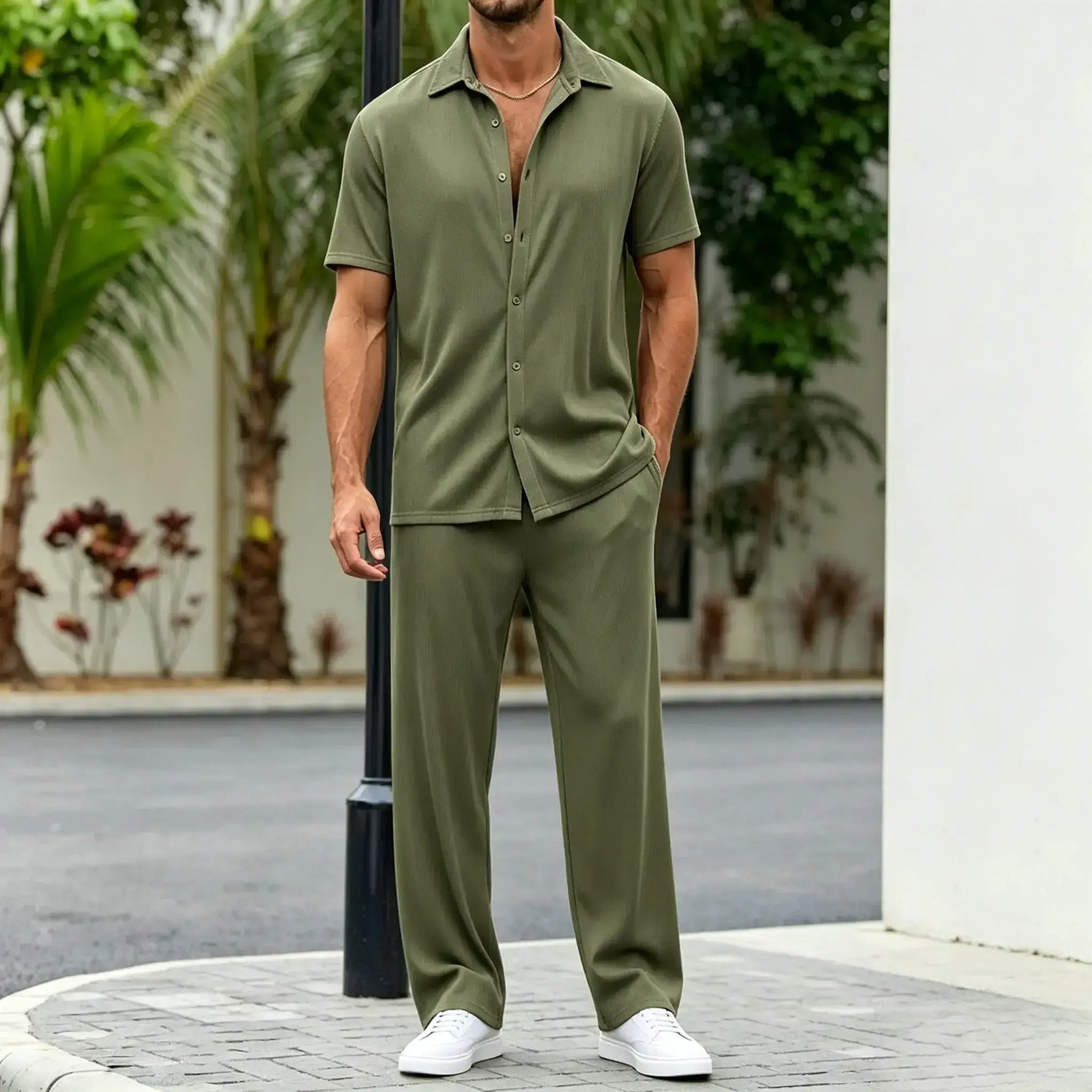 Mivanity Casual Loose Fit Shirt Sets