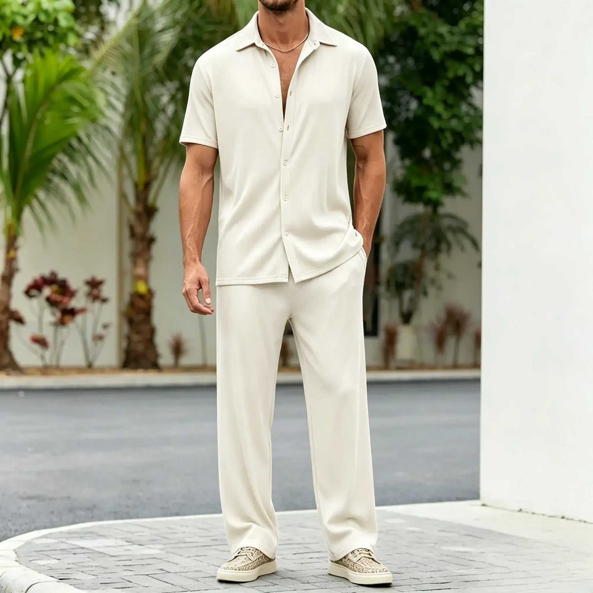 Mivanity Casual Loose Fit Shirt Sets