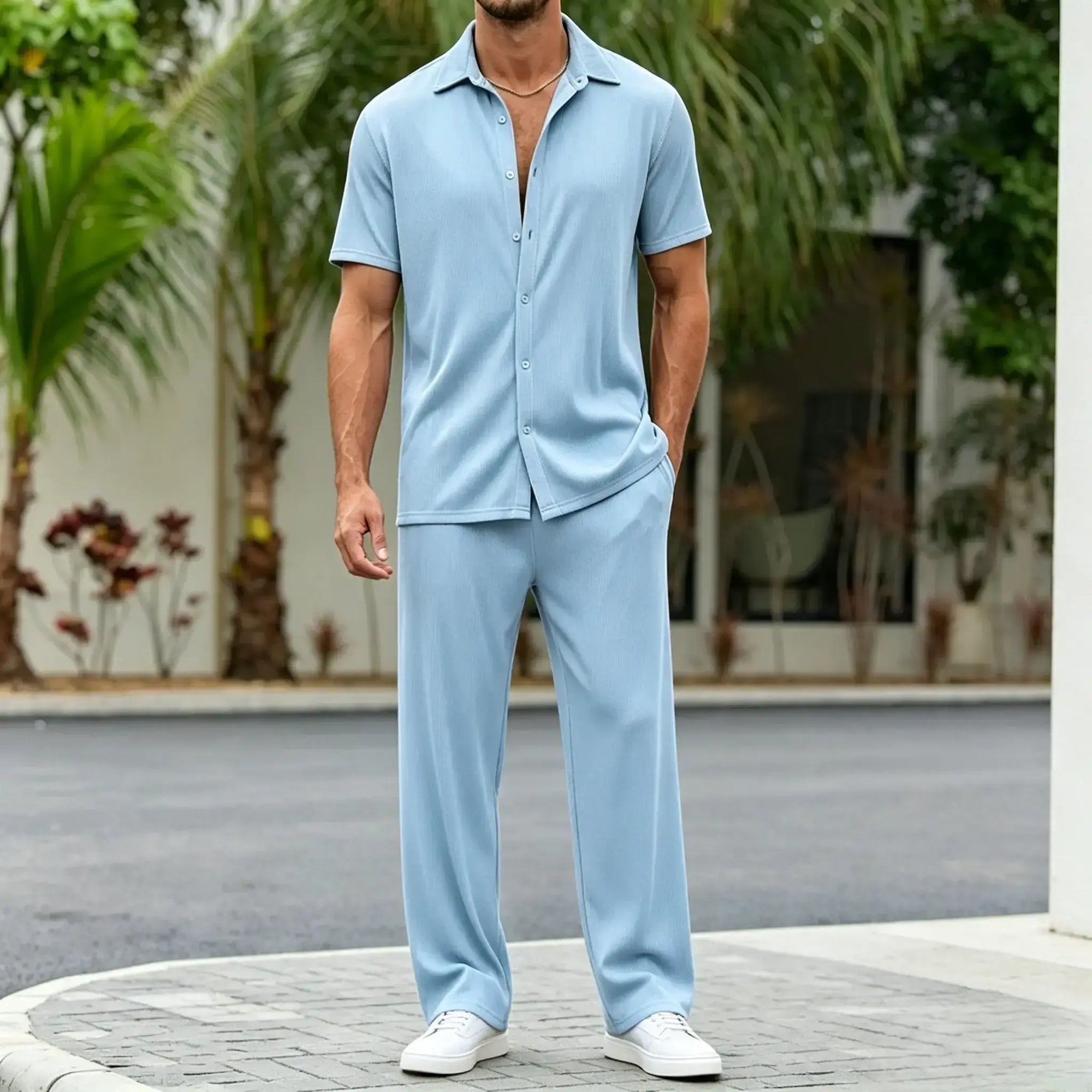 Mivanity Casual Loose Fit Shirt Sets