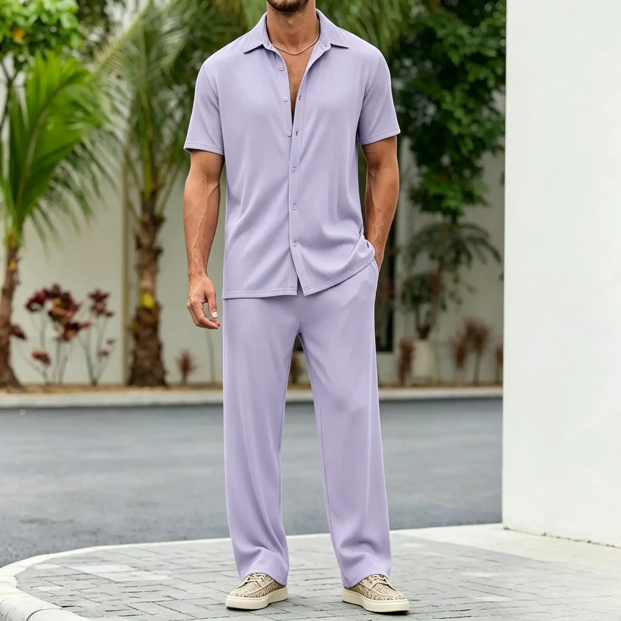 Mivanity Casual Loose Fit Shirt Sets