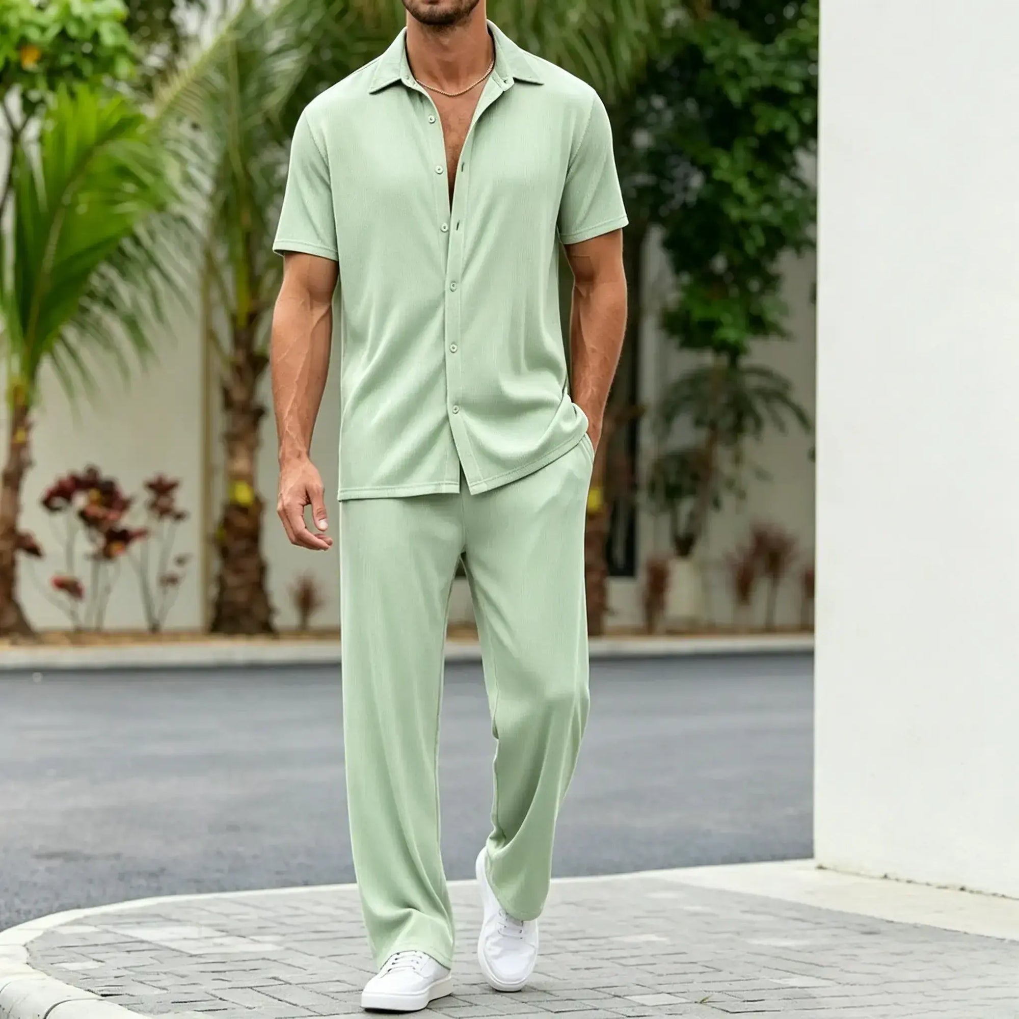 Mivanity Casual Loose Fit Shirt Sets