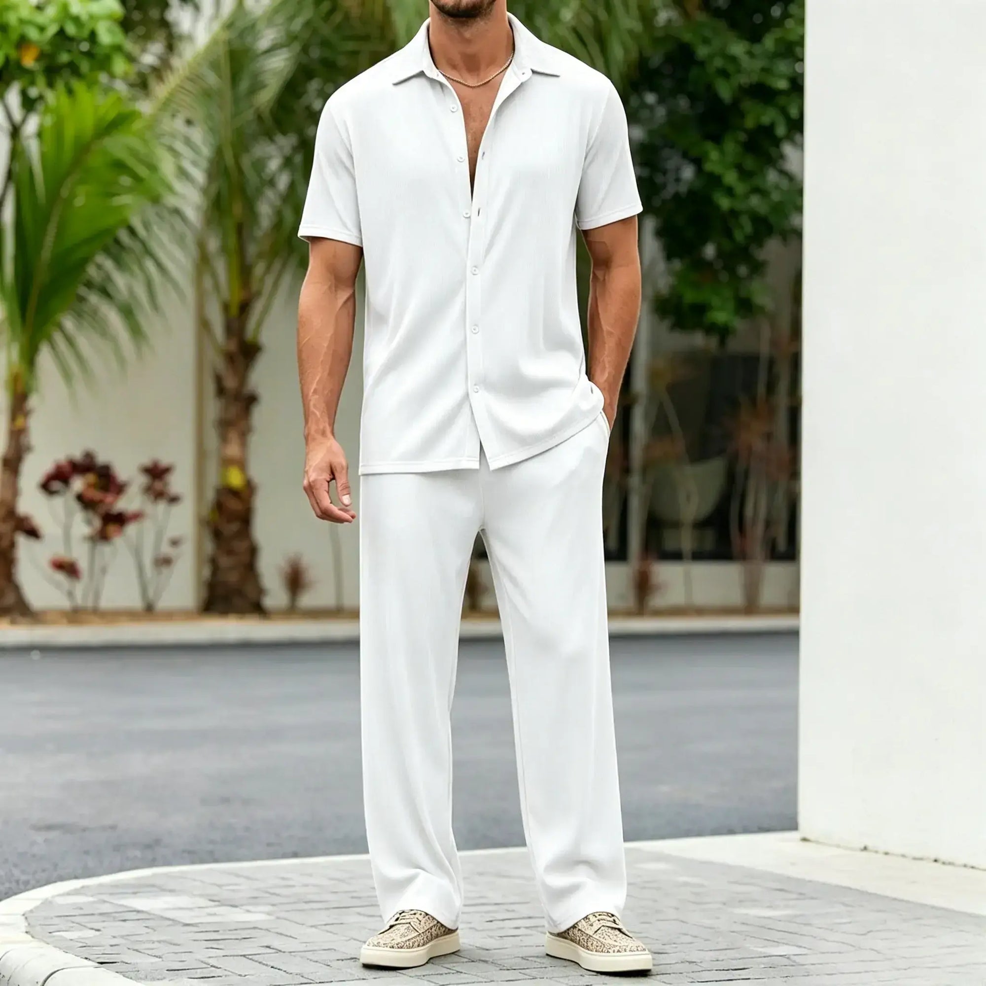 Mivanity Casual Loose Fit Shirt Sets