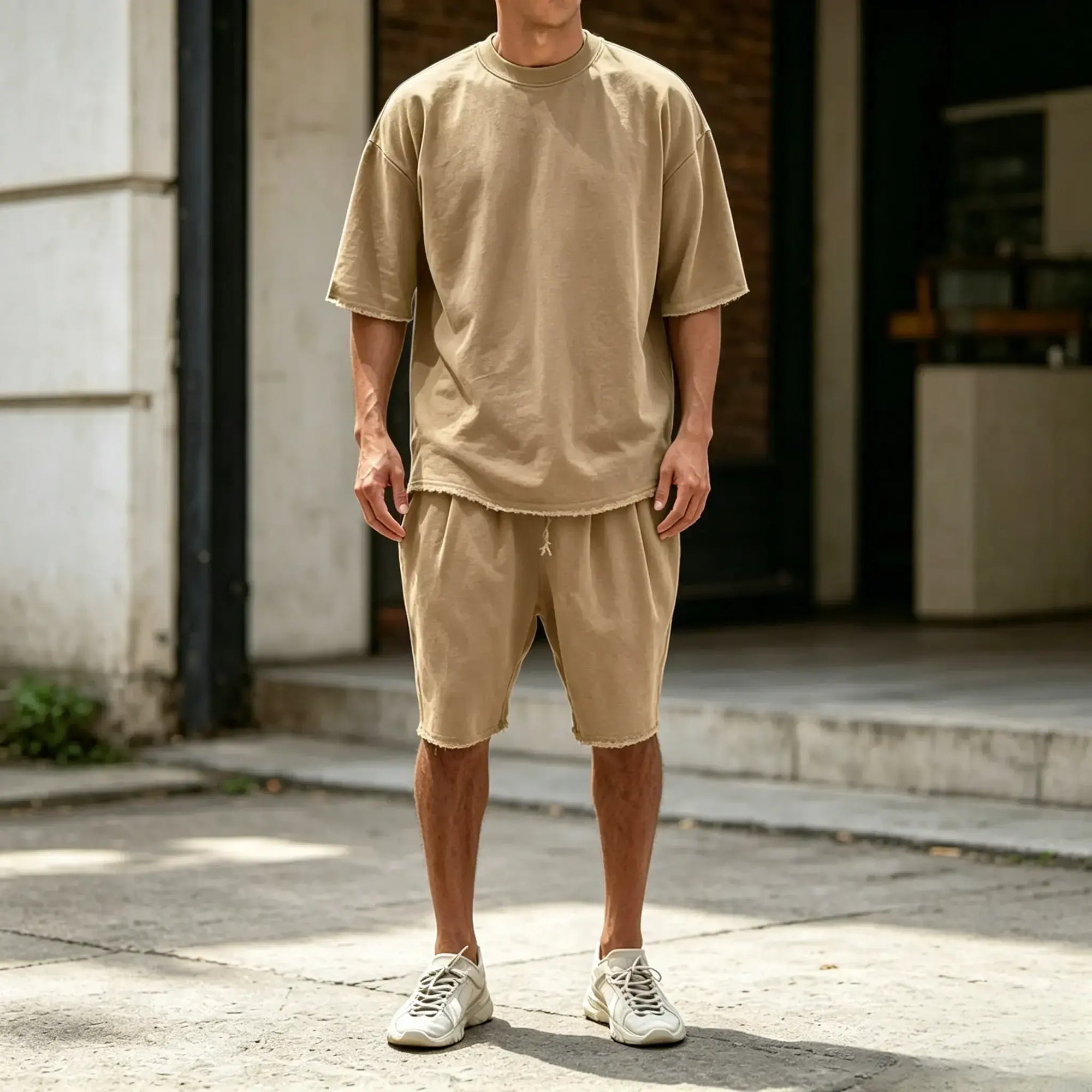 Mivanity Casual Loose Fit Solid Sports Sets