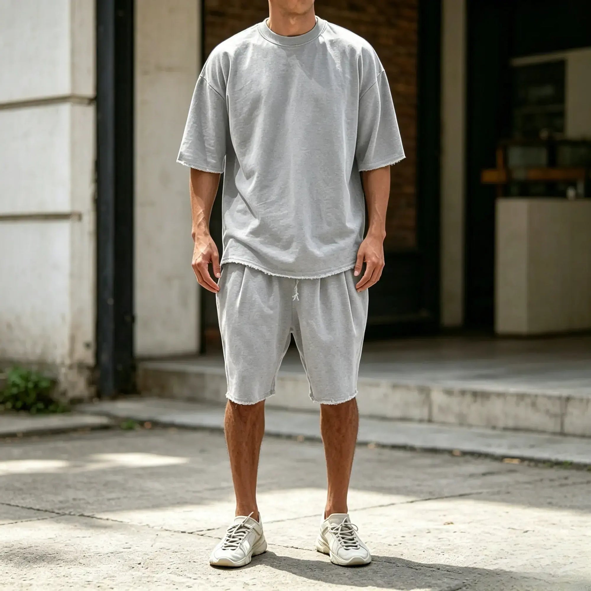Mivanity Casual Loose Fit Solid Sports Sets