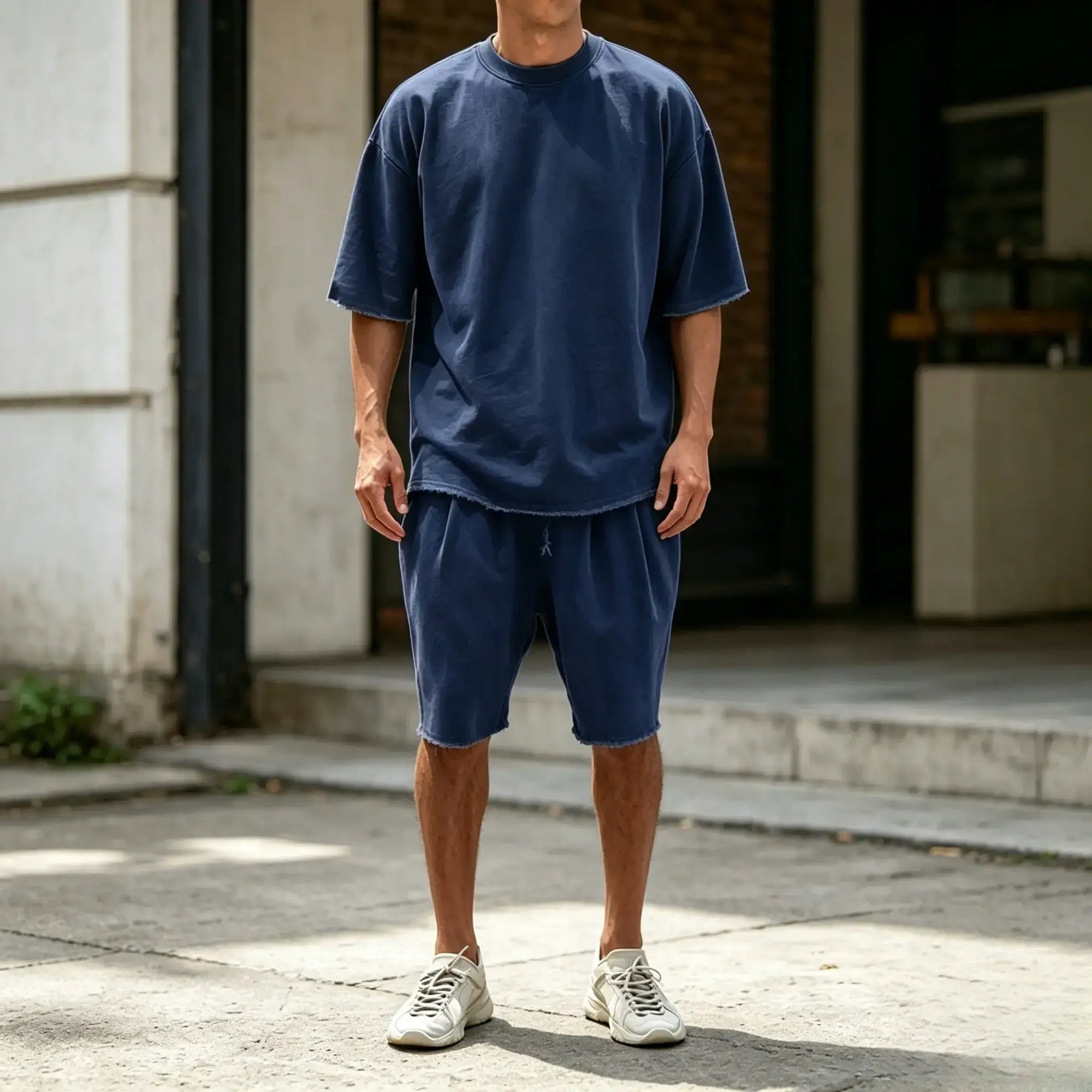 Mivanity Casual Loose Fit Solid Sports Sets