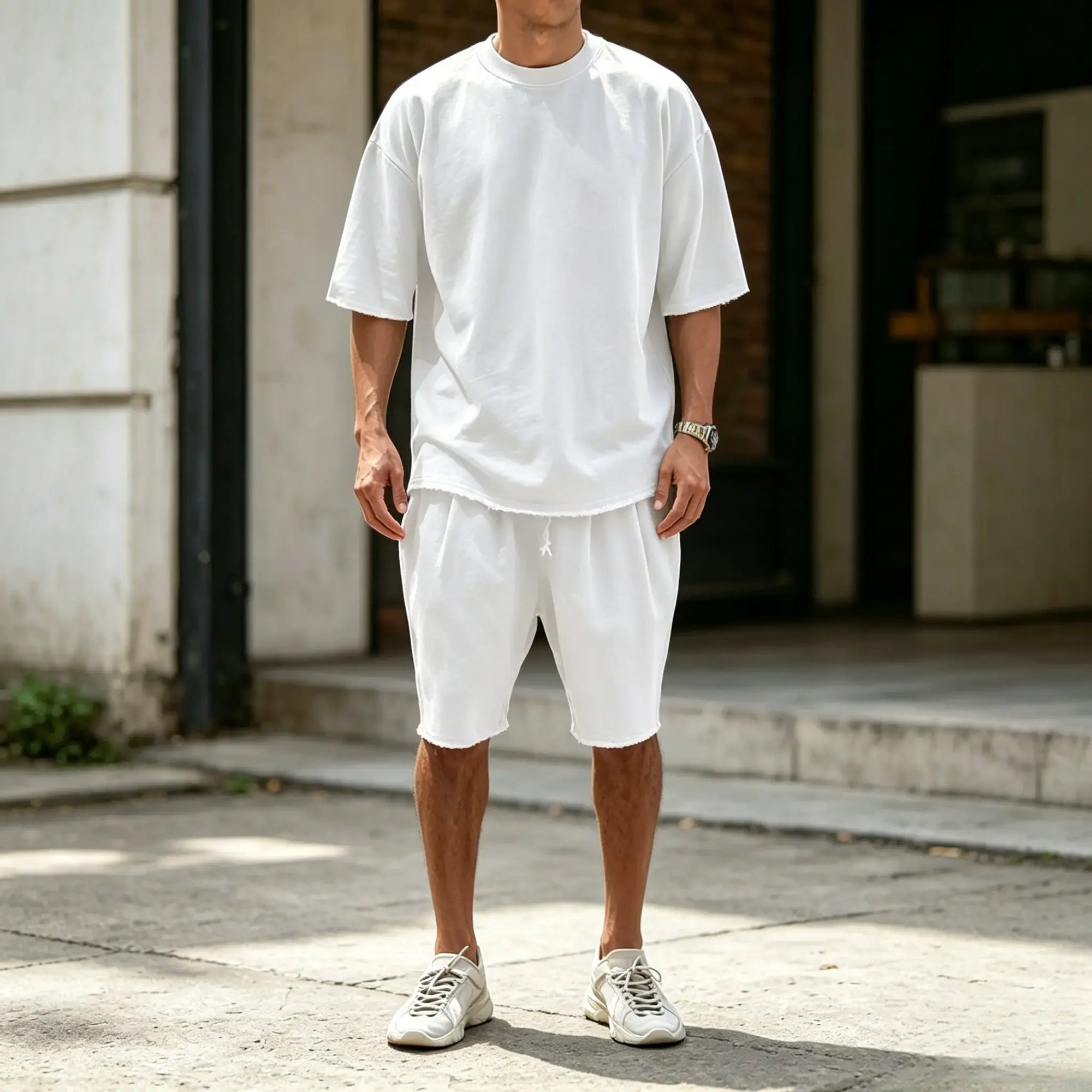 Mivanity Casual Loose Fit Solid Sports Sets