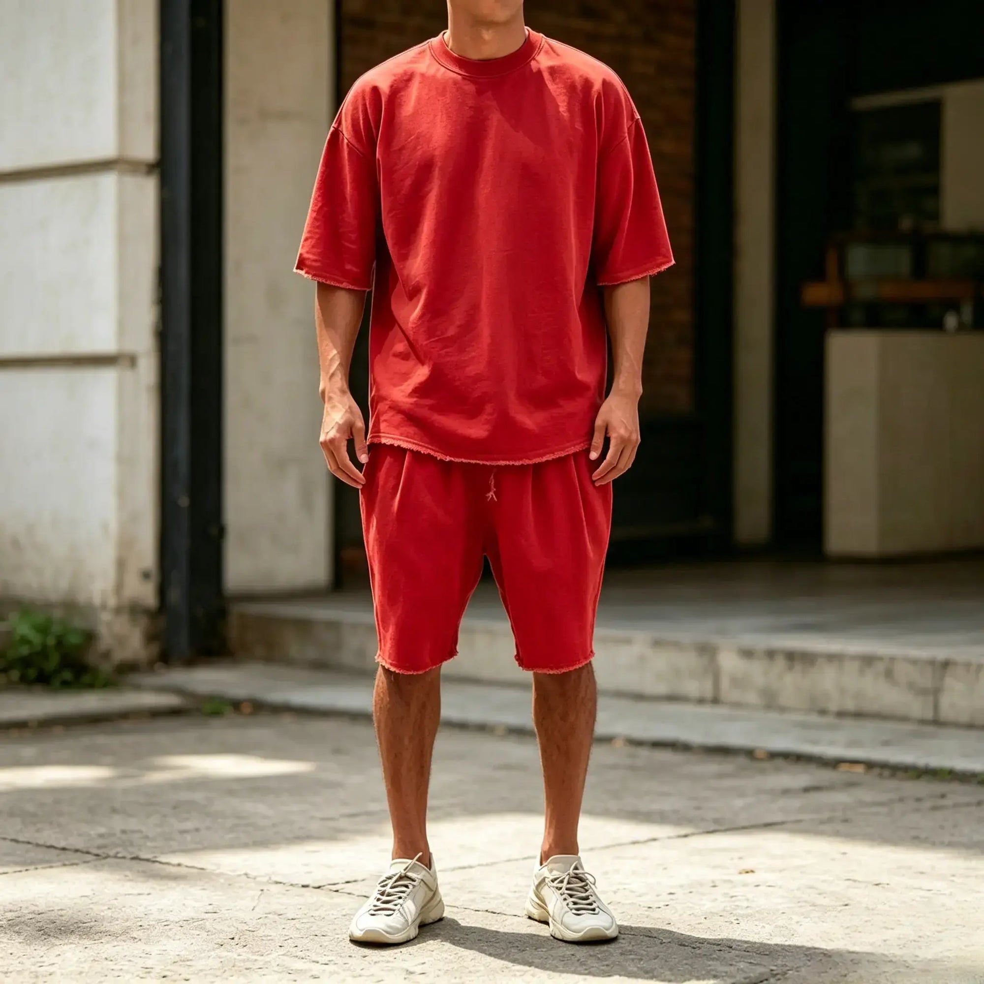 Mivanity Casual Loose Fit Solid Sports Sets