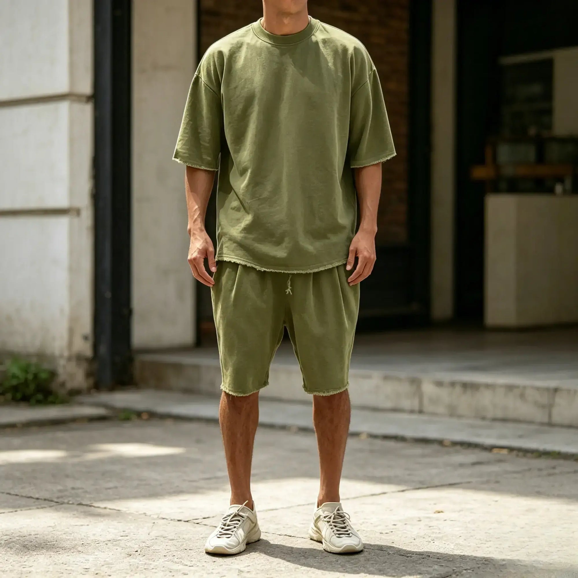 Mivanity Casual Loose Fit Solid Sports Sets