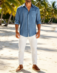 Mivanity Casual Simple with Pocket Shirts