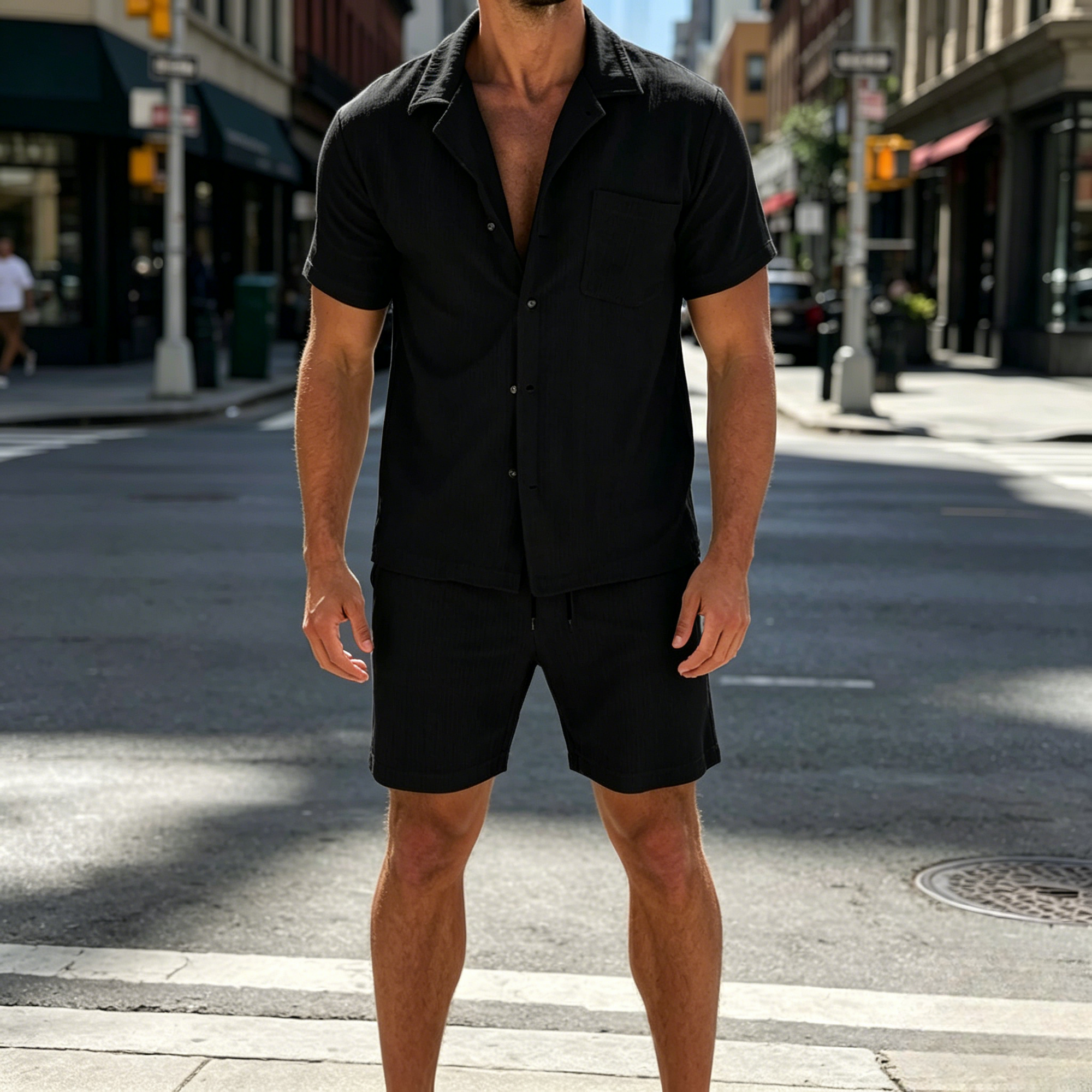 Mivanity Casual Versatile Vacation Shirt Sets