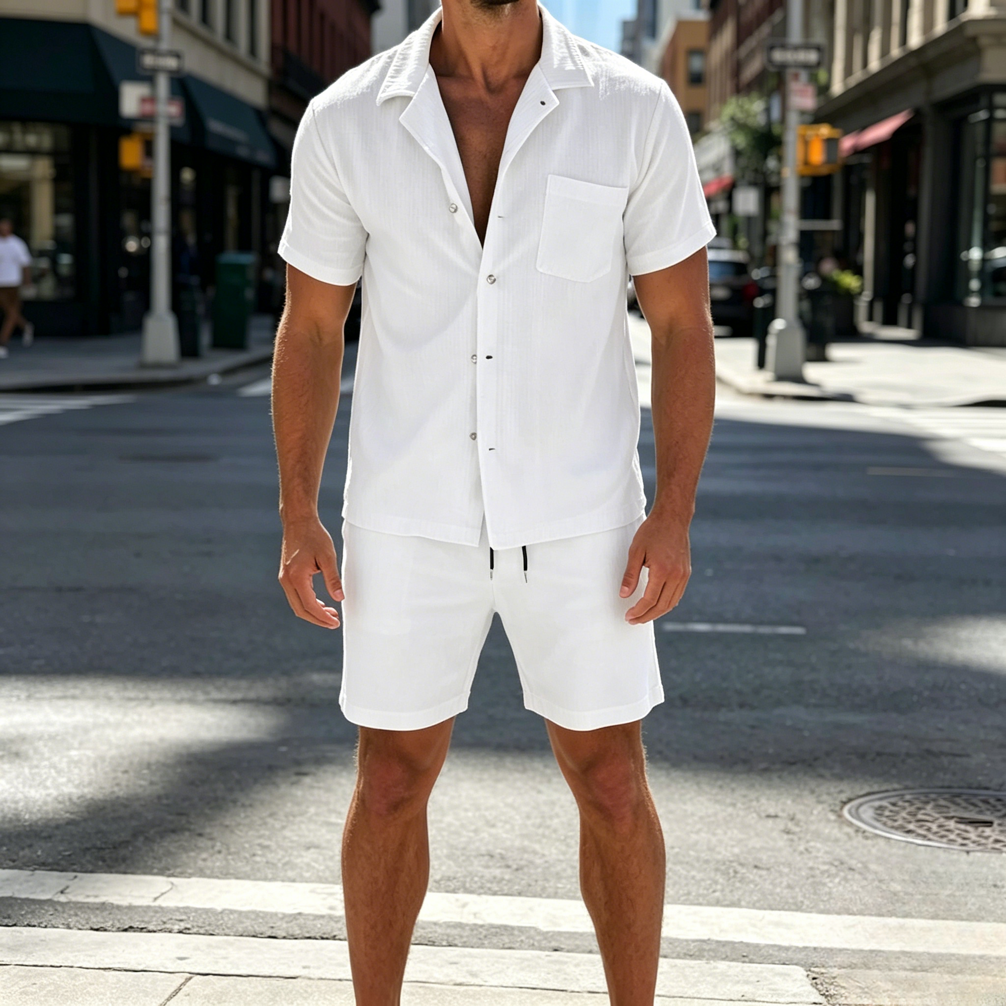 Mivanity Casual Versatile Vacation Shirt Sets