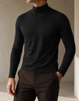 Mivanity Classic Slim Fit Turtleneck Basic T-Shirts