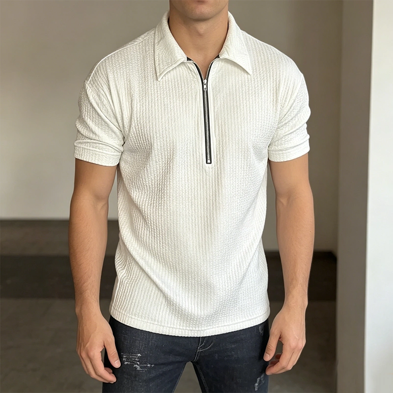 Mivanity Classic Soft Textured Polo Shirts