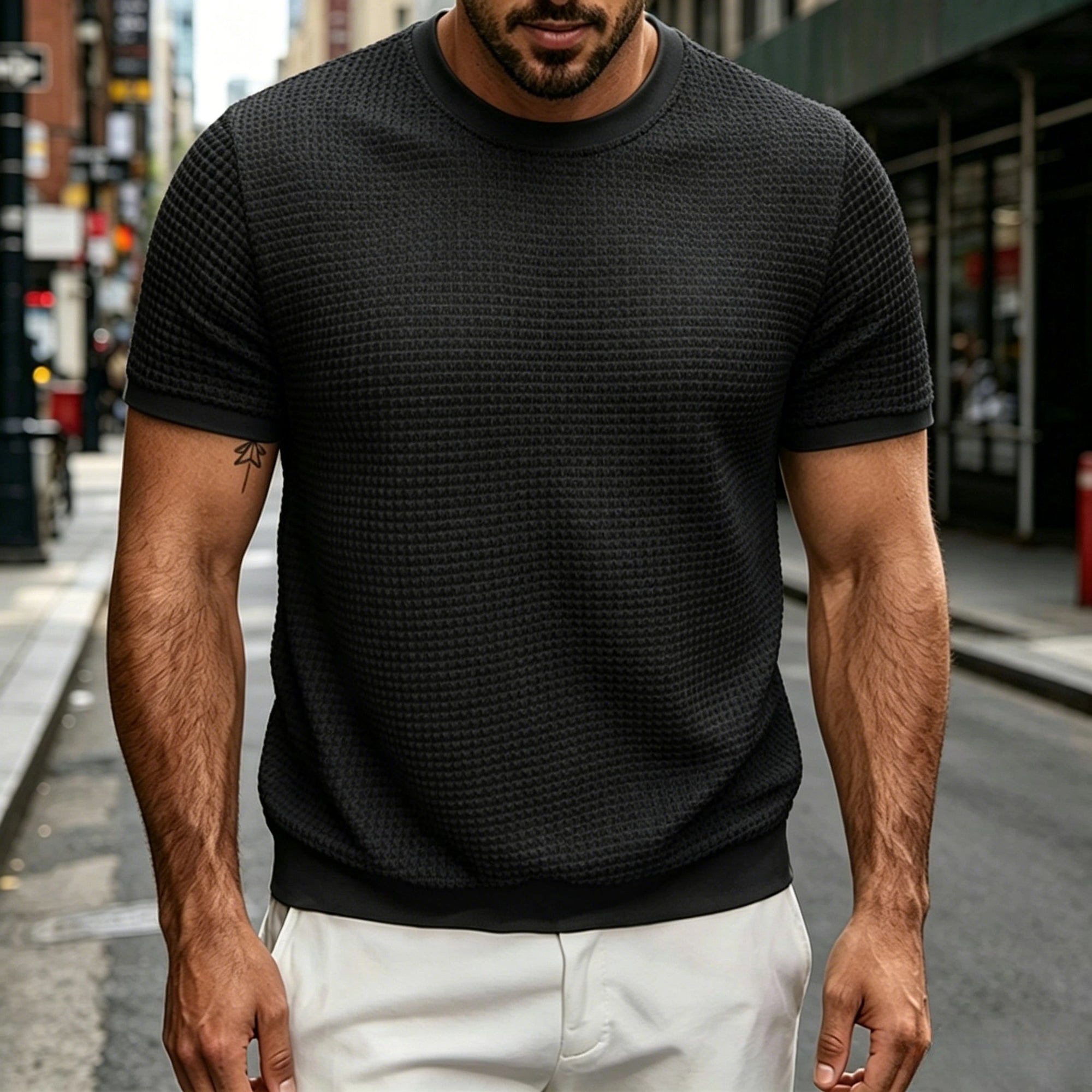 Mivanity Comfort Knit Basic T-Shirts